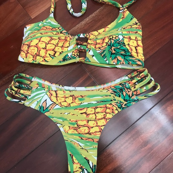 PINEAPPLE MIDORI BIKINI SETπ - Picture 1 of 2